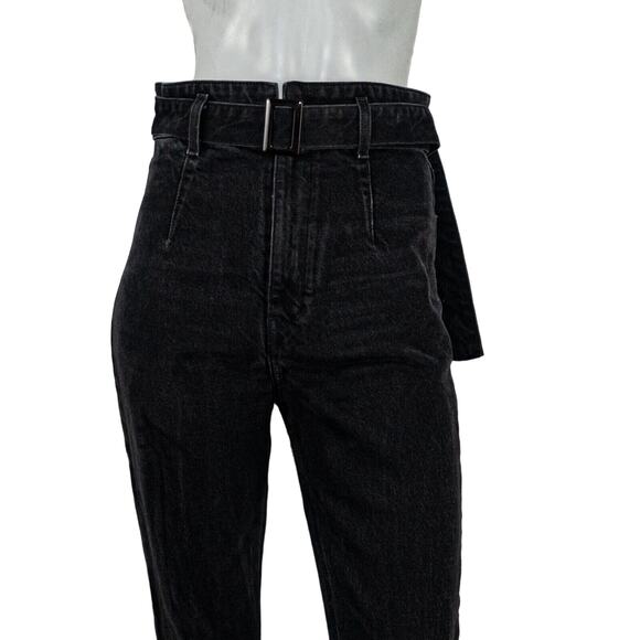 Reformation Women's Kayo High & Skinny Belted Jeans in Erie Black Size 27 - Picture 6 of 10